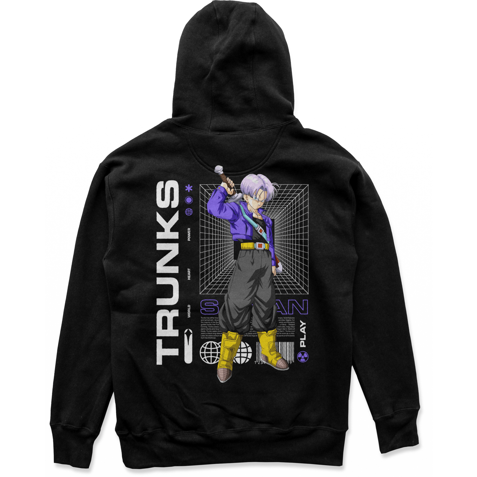 Future Trunks Hoodie S Black